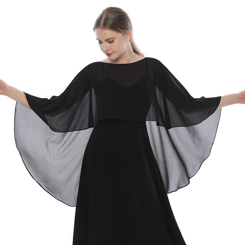 Wrap Blouse Chiffon - Women's Chiffon Shawl Lightweight Evening Dress