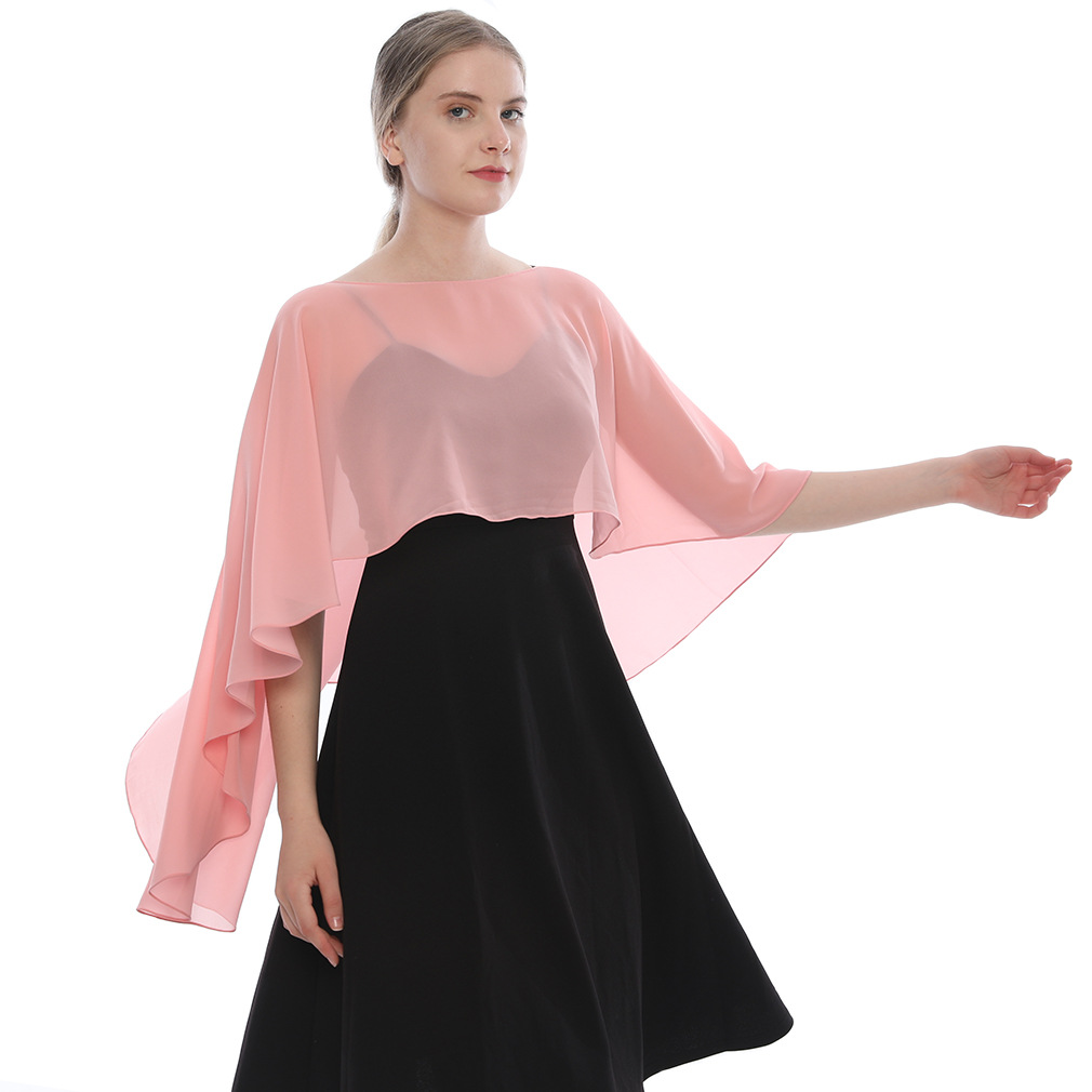 Women's Chiffon Shawl Lightwei - Wrap Blouse Chiffon 评论和价格