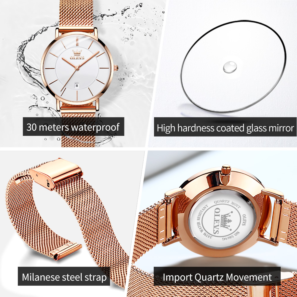 OLEVS Woman Watch 5869 Elegant - Fashion Women Watches 评论和价格