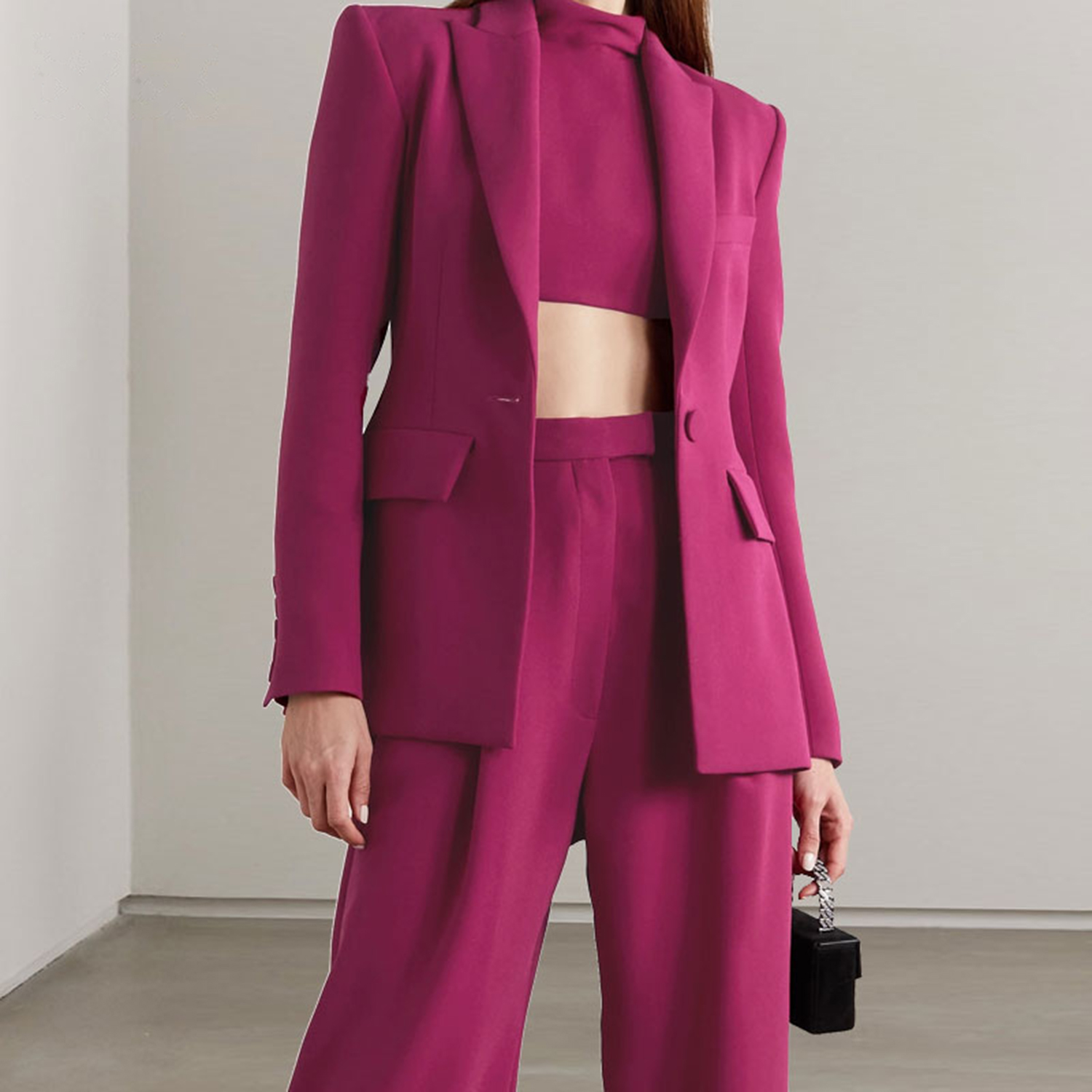 Allingentle Red Lapel Women's  - Women'S Fashion Blazer 评论和价格