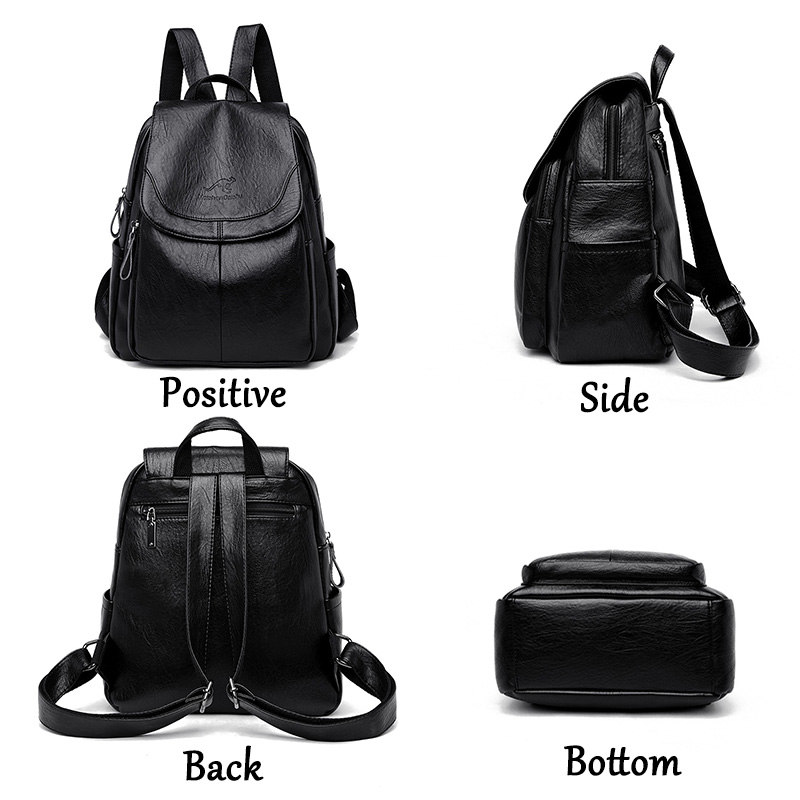 Vintage Soft Leather Backpack  - Women Fashion Online 评论和价格