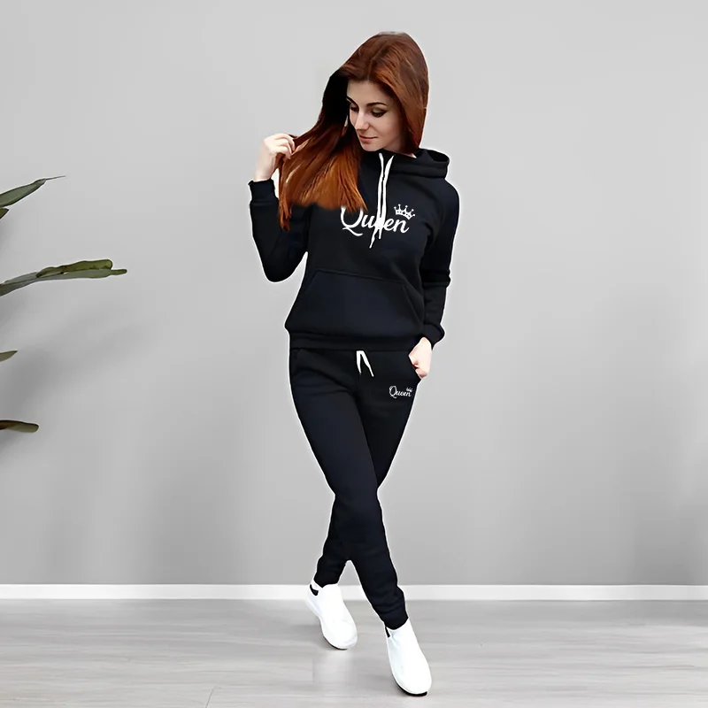Womens Tracksuit Queen Letter  - Women Queen Fashion 评论和价格