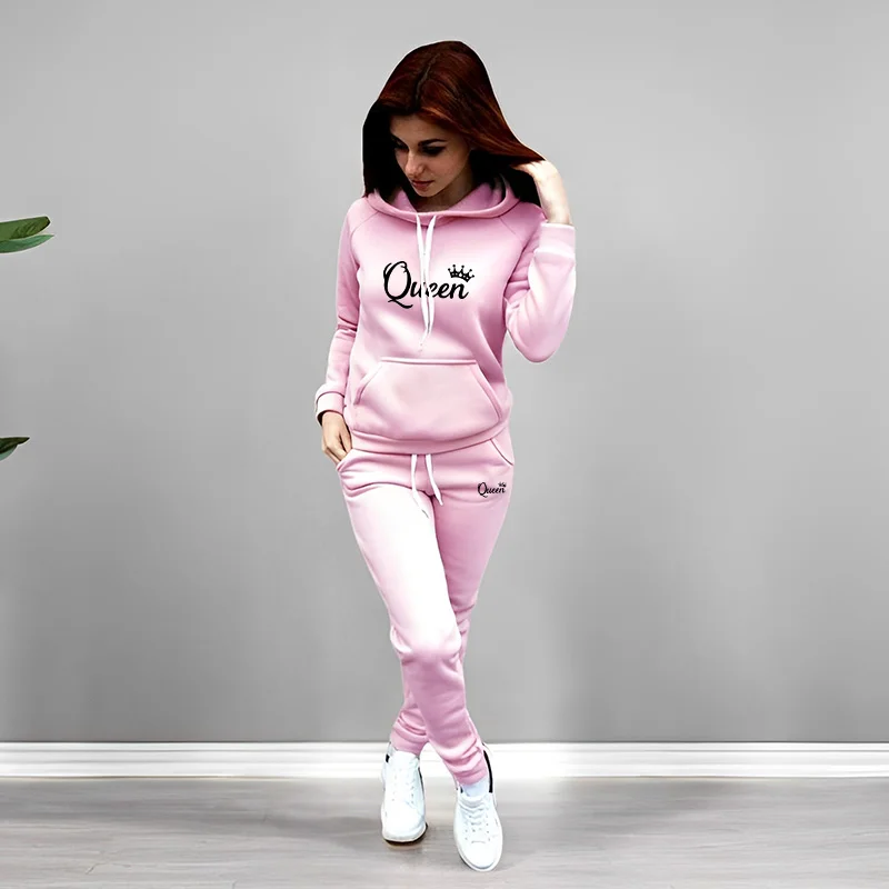 Womens Tracksuit Queen Letter  - Women Queen Fashion 评论和价格
