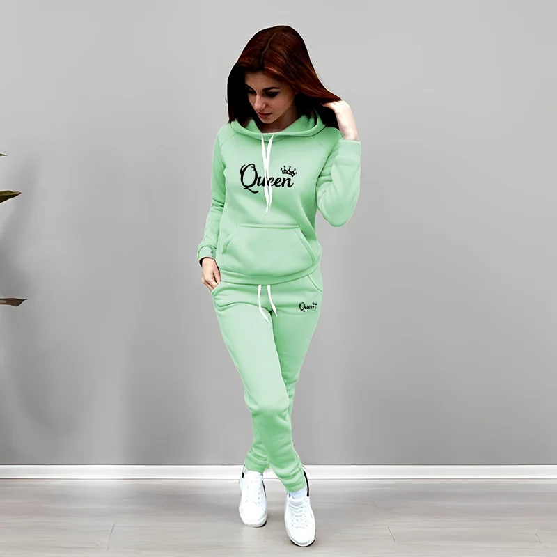 Womens Tracksuit Queen Letter  - Women Queen Fashion 评论和价格