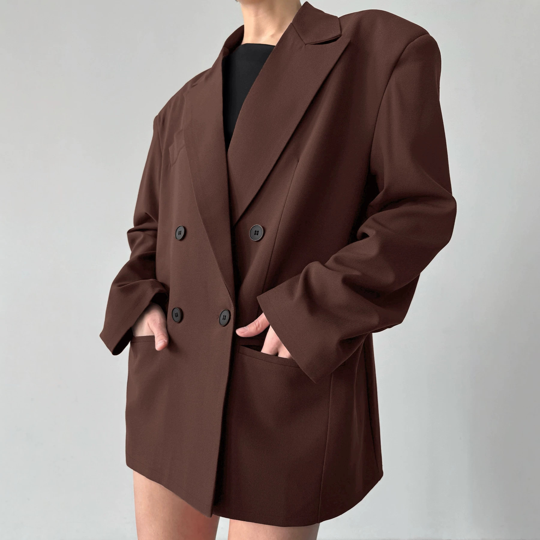 Spring Autumn Fashion Coat Vin - Blazer Women Oversized 评论和价格