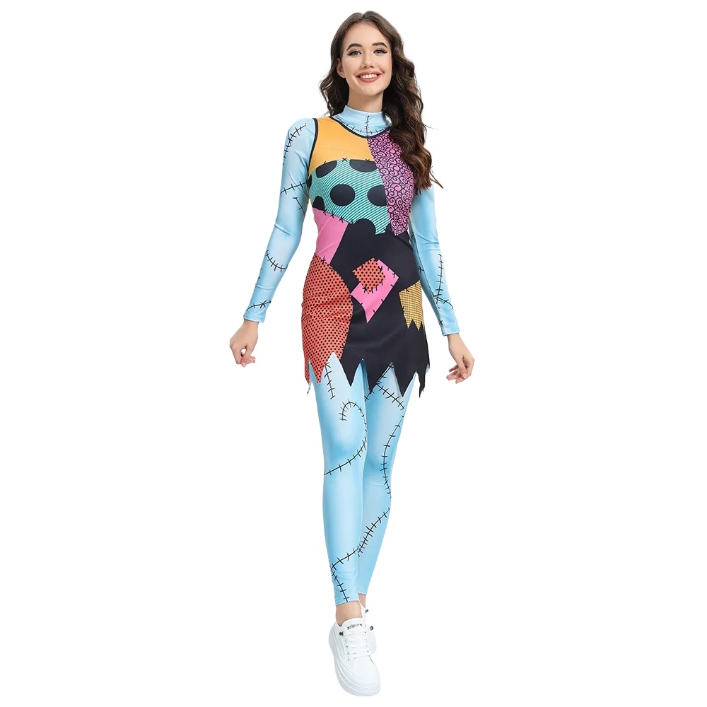 Halloween Anime Movie Sally Co - Sleeveless Jumpsuit 评论和价格