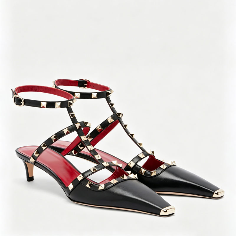 2026 Women's Rivet Low Heel Sq - Women Fashion Show 评论和价格