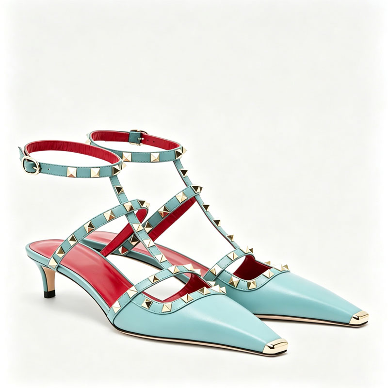 2026 Women's Rivet Low Heel Sq - Women Fashion Show 评论和价格