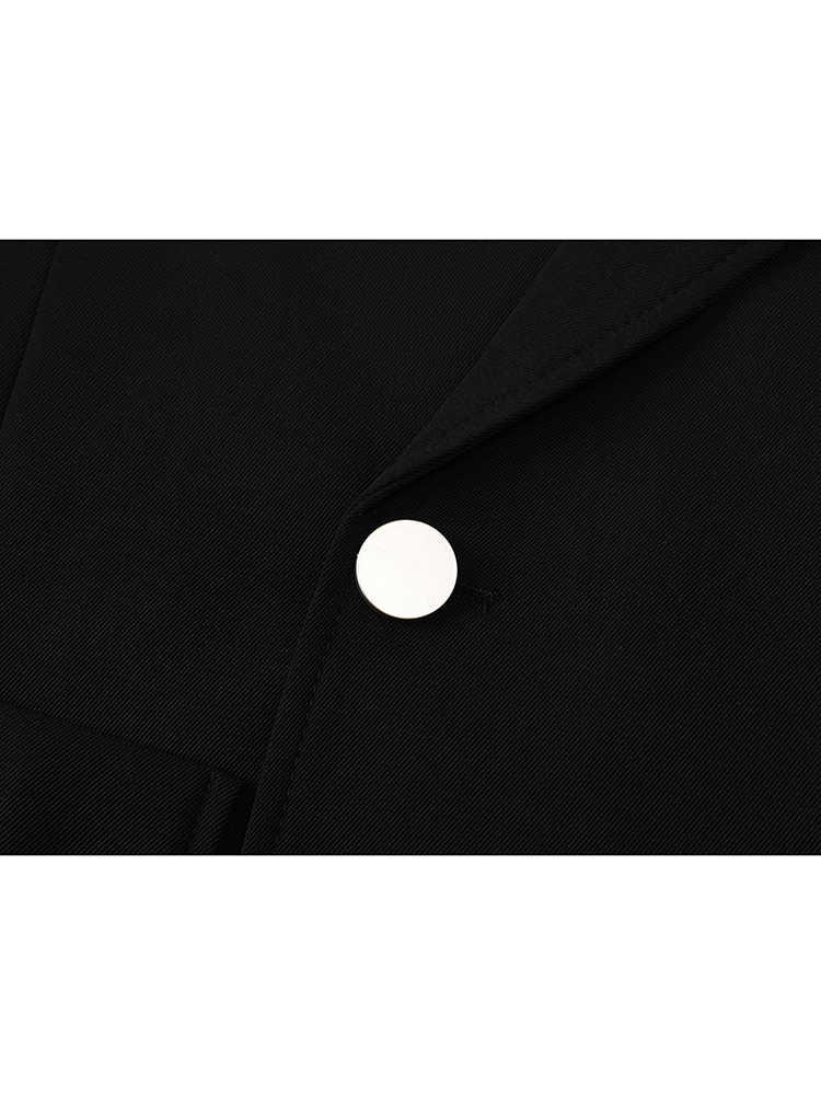 Women Black Gothic Emo Autumn  - Blazer Women Oversized 评论和价格