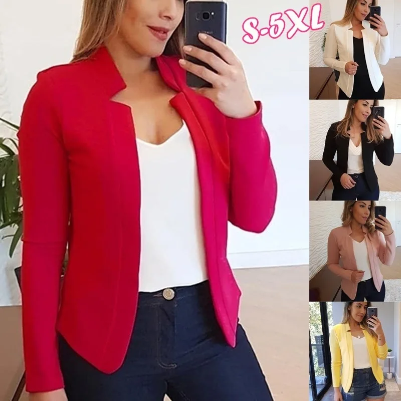 Women Thin Black Blazers Suit  - Blazer Women Oversized 评论和价格