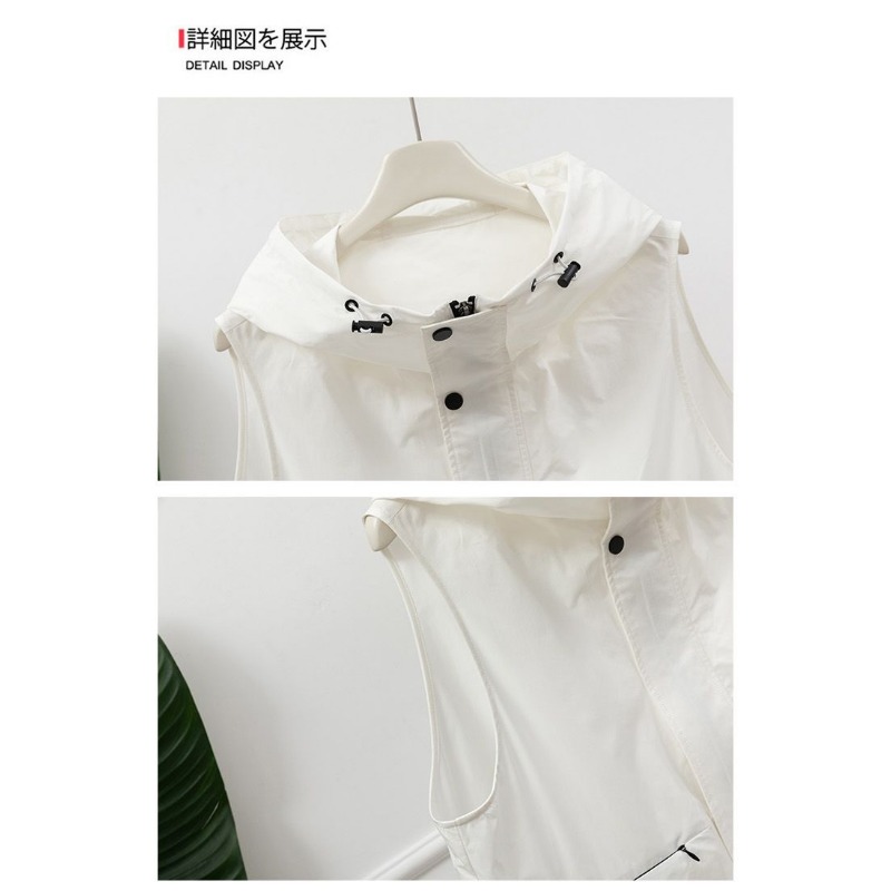 Womens Light Gray Hooded Sleev - Women'S Fashion Utility Vest 评论和价格