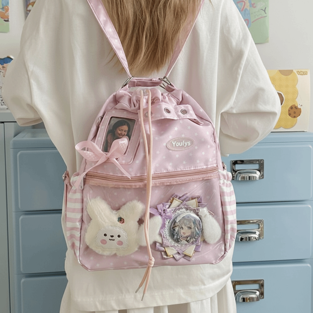 Cute Polka Dot Pattern Ita Bac - Canvas Tote Bag 评论和价格