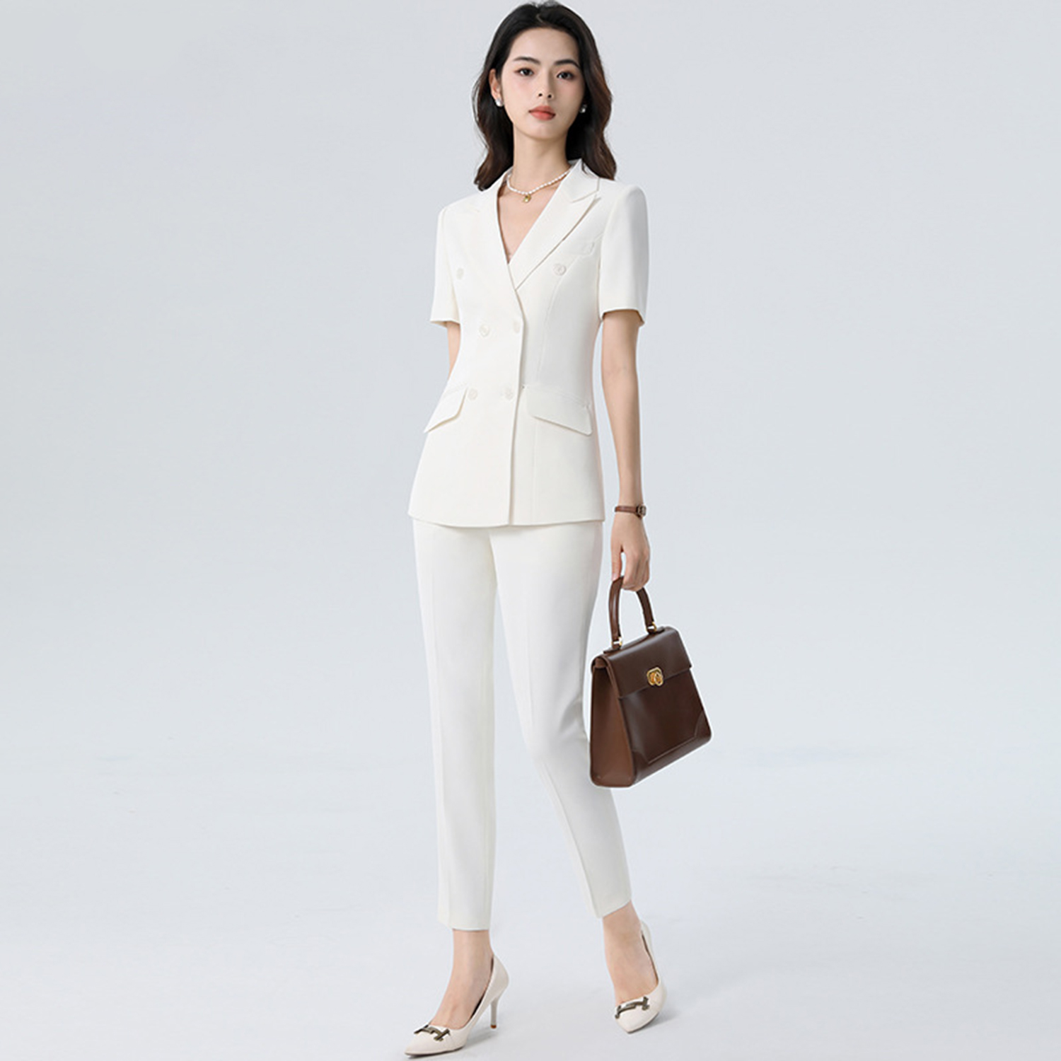 Allingentle White Women's Suit - Women'S Fashion Blazer 评论和价格