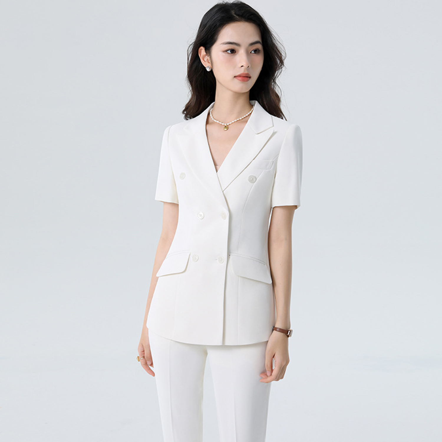Allingentle White Women's Suit - Women'S Fashion Blazer 评论和价格