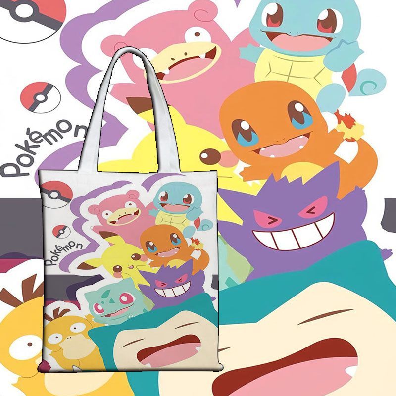 Pokémon Cute Canvas Bag Canvas - Canvas Tote Bag 评论和价格
