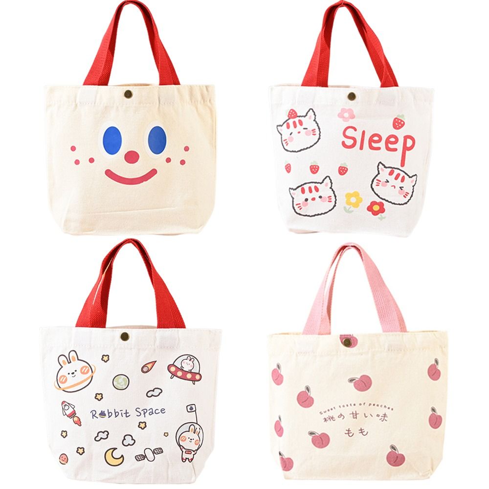 Fashion Peach Canvas Tote Bag  - Canvas Tote Bag 评论和价格