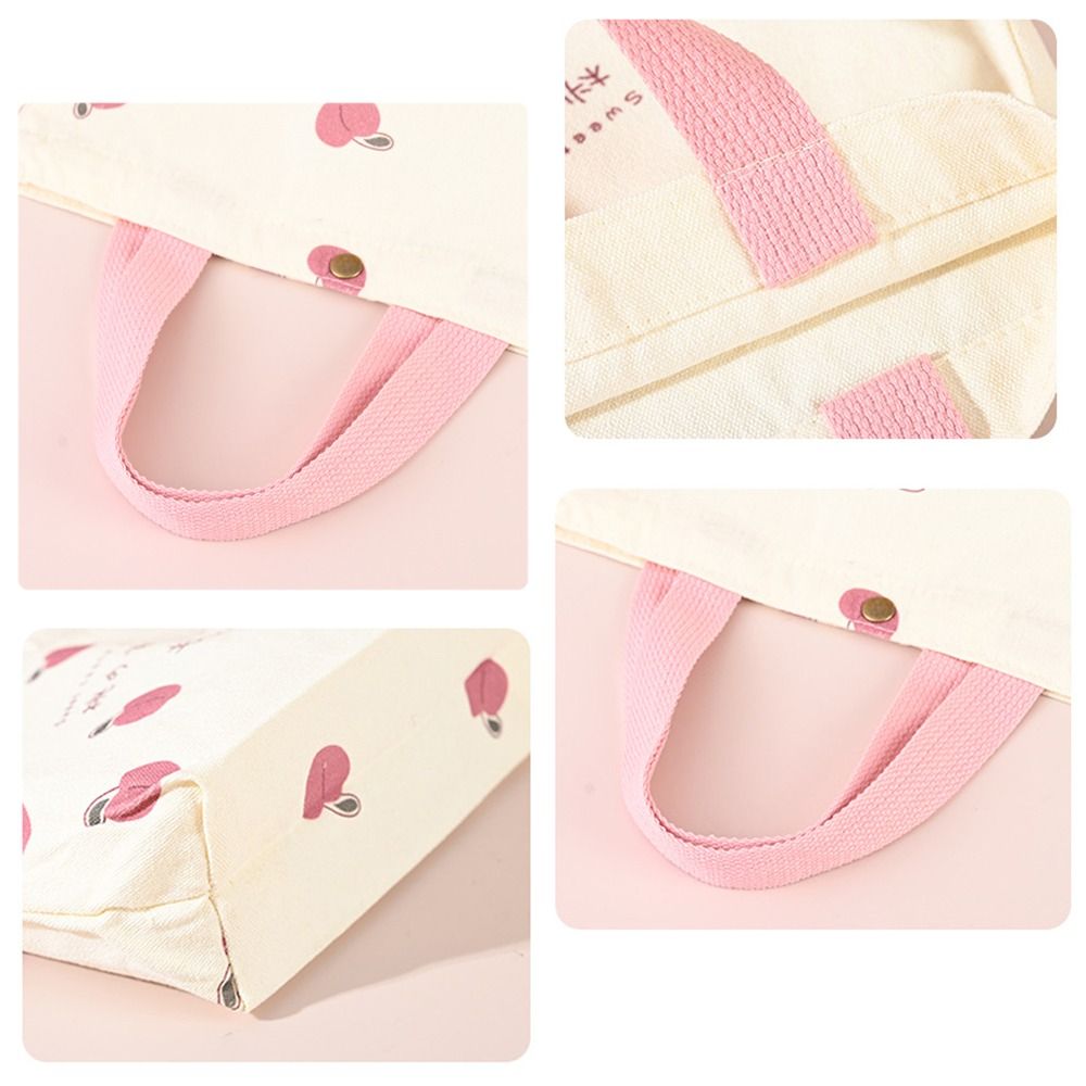 Fashion Peach Canvas Tote Bag  - Canvas Tote Bag 评论和价格