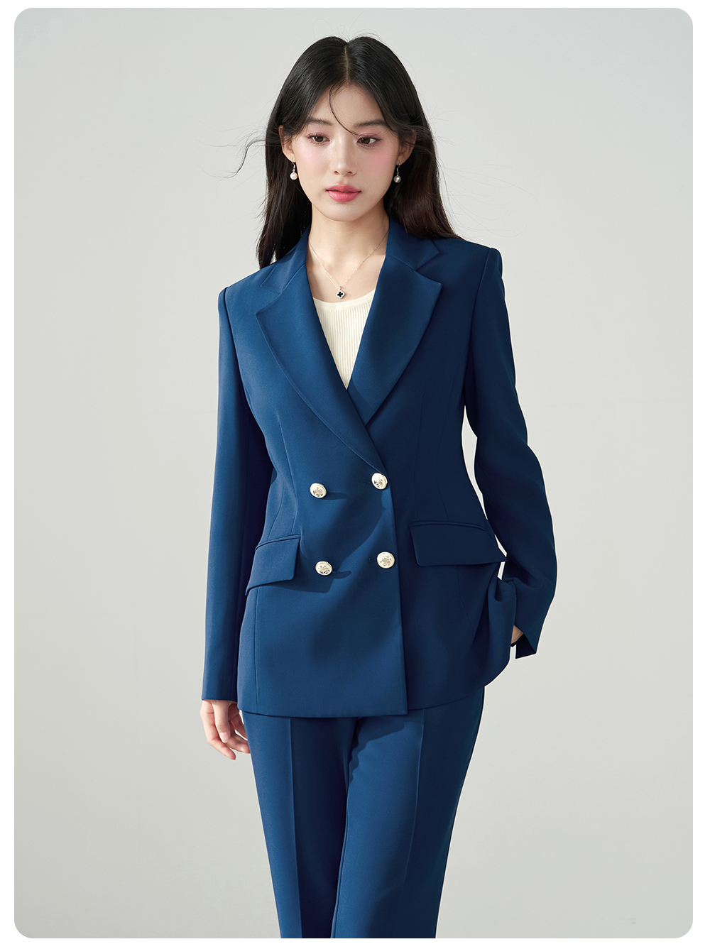 Allingentle Blue Women's 2 Pie - Women'S Fashion Blazer 评论和价格
