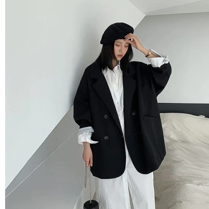 Vintage Brown Blazer Women Ele - Blazer Women Oversized 评论和价格