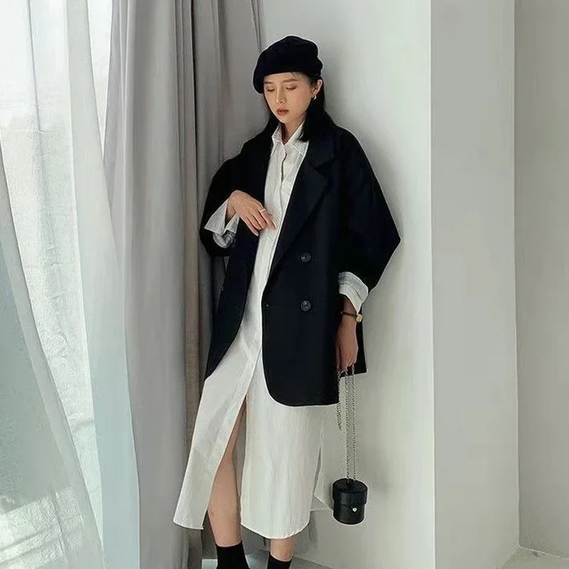 Vintage Brown Blazer Women Ele - Blazer Women Oversized 评论和价格