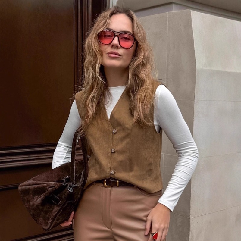 FL Womens Vintage Street Style - Women'S Fashion Utility Vest 评论和价格